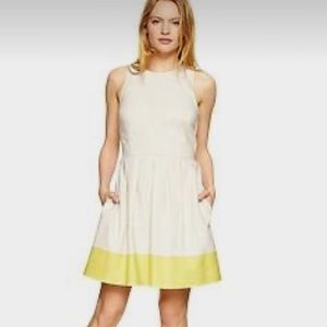 Gap Linen Dress, Size 20, tan and yellow